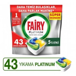 Fairy Orijinal Hepsi Bir Arada Bulaşık Makinesi Tableti 43. Platinum 