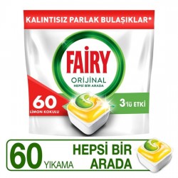 Fairy Orijinal Hepsi Bir Arada Bulaşık Makinesi Tableti 60  
