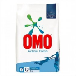 Omo Active Fresh Beyazlar için 3 kg Toz Deterjan