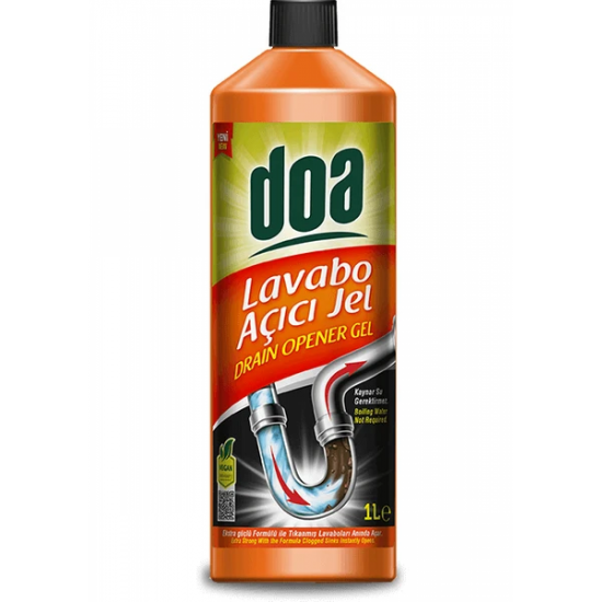 DOA LAVABO AÇICI JEL 1000 ML.