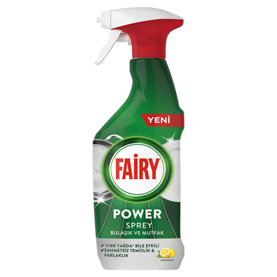 Fairy Power Sprey Bulaşık ve Mutfak 3 lü etki limonlu