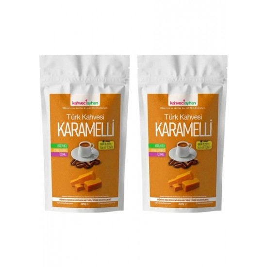 Kahveci Ayhan 2x (200GR.) Karamelli Türk Kahvesi (ÜCRETSİZ KARGO)