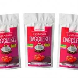 Kahveci Ayhan 3 x 200 gr Dağ Çilekli Türk Kahvesi (ÜCRETSİZ KARGO)