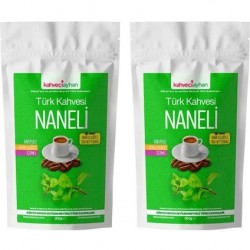 Kahveci Ayhan Naneli Türk Kahvesi 2 x 200 gr (ÜCRETSİZ KARGO)