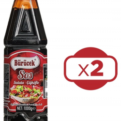 Bürücek Salata ve Çiğ Köfte Sosu 1000 ml x 2 Adet (ÜCRETSİZ KARGO)