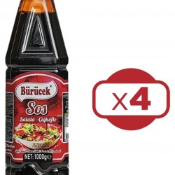 Bürücek Salata ve Çiğ Köfte Sosu 1000 ml 4 Adet (ÜCRETSİZ KARGO )